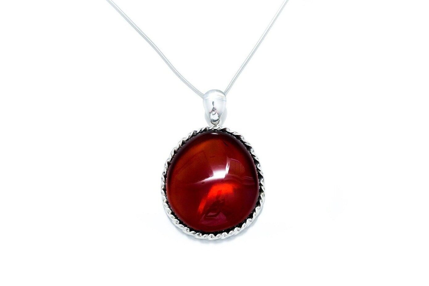 OOAK Kirsch-Bernstein-Statement-Anhänger