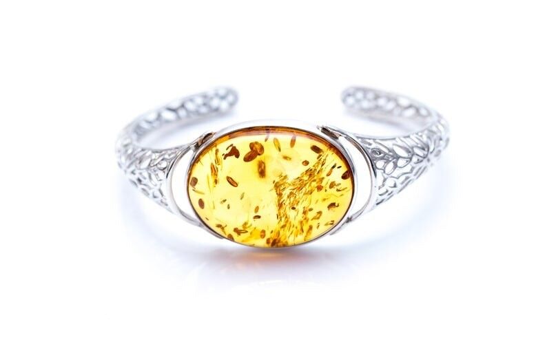 Ooak Ovale Bernstein-Blumen-Armmanschette