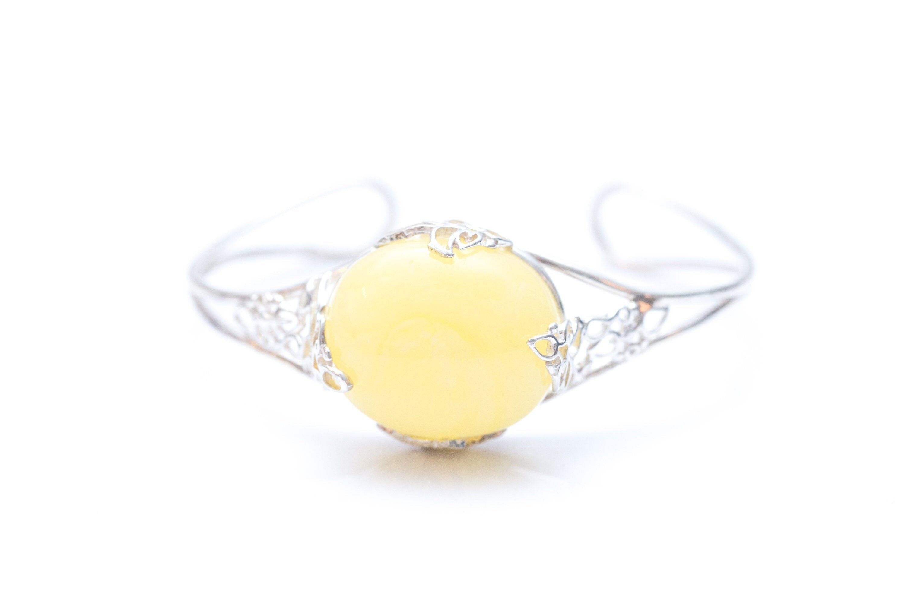 OOAK Butterscotch Bernstein Armreif