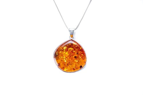 Handmade Classic Cognac Amber Pendant