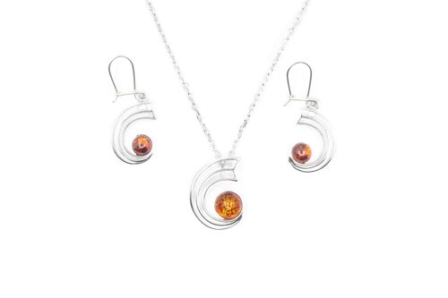 Orbit Amber Jewellery Set