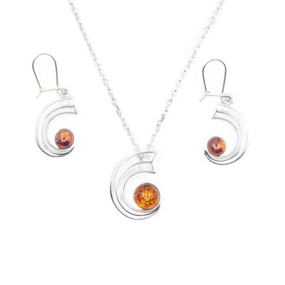 Orbit Amber Jewellery Set