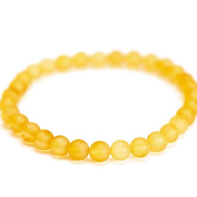 Yellow Amber Sphere Bracelet