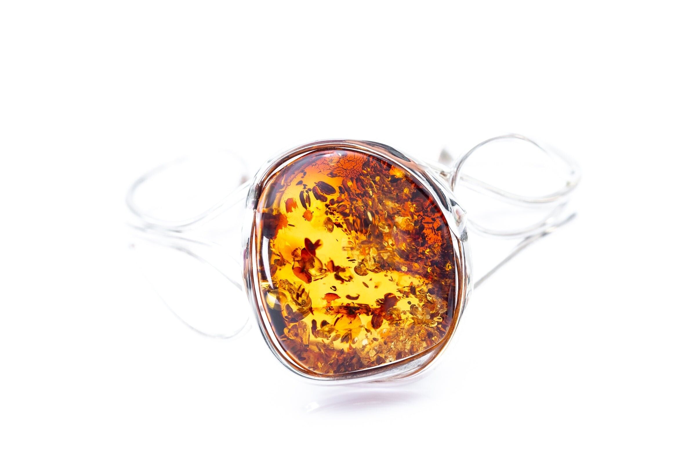 Ooak Cognac-Bernstein-Statement-Armreif