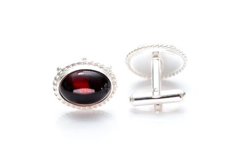 Quintessence Statement Red Amber Cufflinks