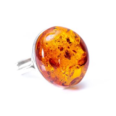 Big Amber Cocktail Ring