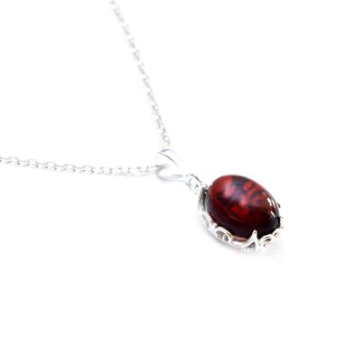 Demi Cherry Amber Drop Pendant