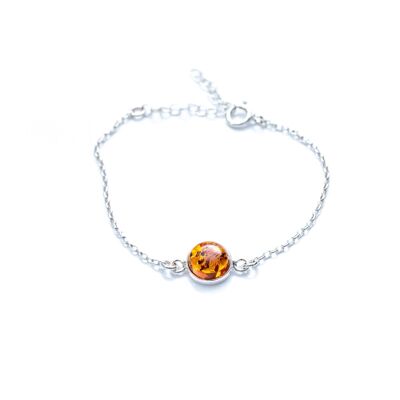 ESSENTIALS Link Chain Amber Bracelet
