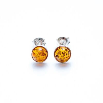 ESSENTIALS Mini Amber Stud Earrings