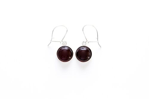 ESSENTIALS Cherry Red Amber Drop Earrings
