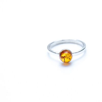 ESSENTIALS Mini anello impilabile in ambra