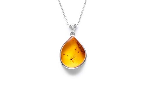 OOAK Little Amber Pendant with Inclusion