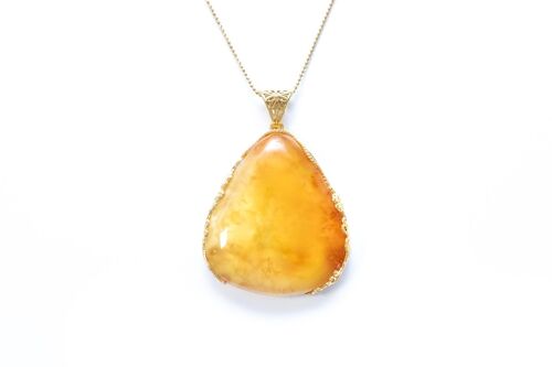 OOAK Egg Yolk Gradient Bell Pendant