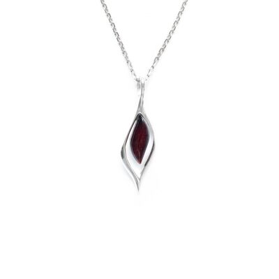 Pendentif Ambre Cerise Petite Gouttelette