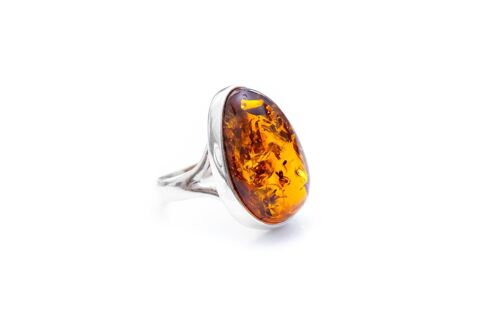 Classic Handmade Amber Ring