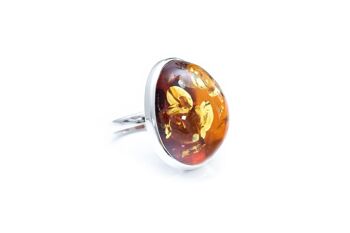 Bague Ambre Ovale Surdimensionnée 1