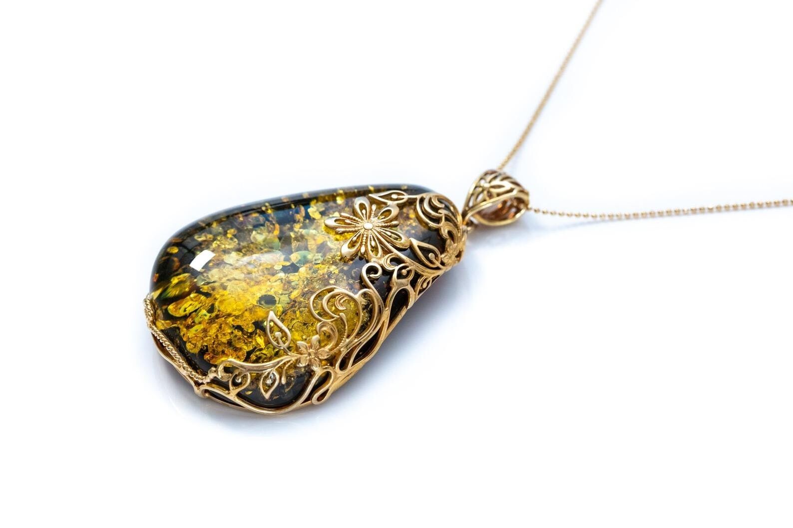 OOAK Wispy Goldgrün