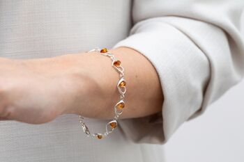 Bracelet Minimal Ambre Coeur 6