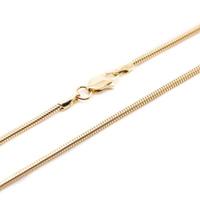 17.5" Gold Plated Snake Chain