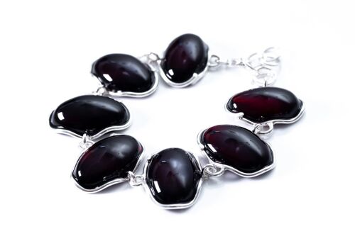 Elegant Dark Cherry Amber Jewellery Set