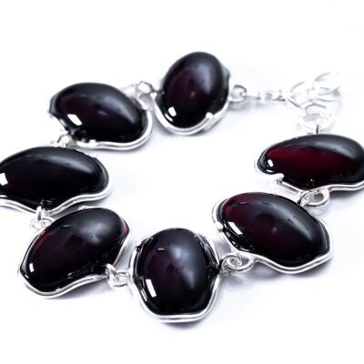 Elegant Dark Cherry Amber Jewellery Set