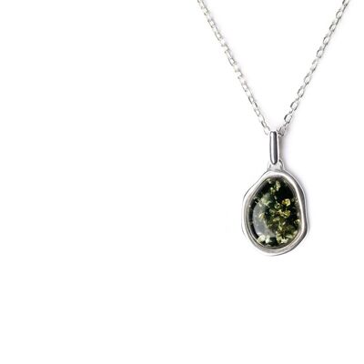 Green Amber ELEMENT Pendant Necklace