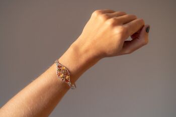 Bracelet Floral Ambre Coloré 9