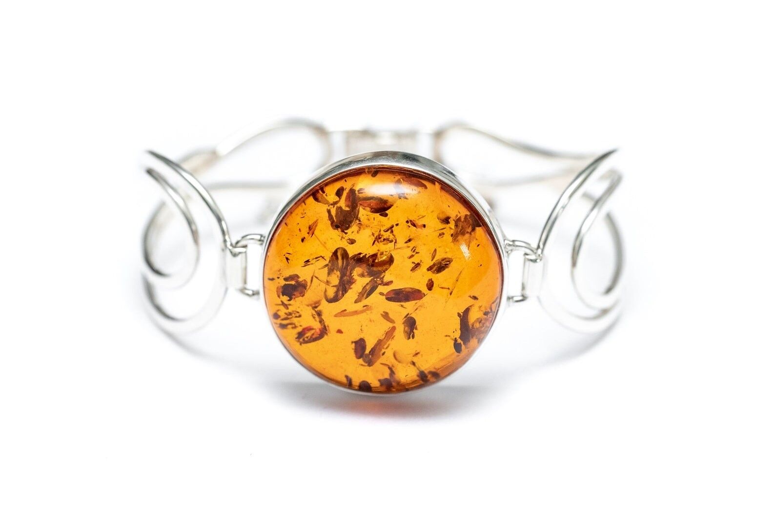 OOAK Klassischer runder Bernstein-Armreif