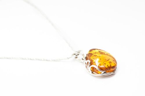 Classic Golden Amber Pendant
