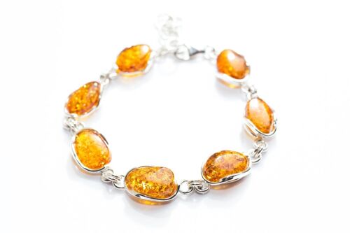 Golden Amber Stone Bracelet