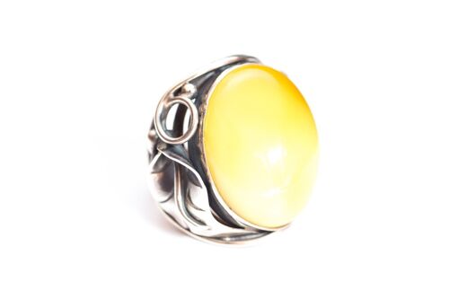 Antique Style Butterscotch Amber Ring