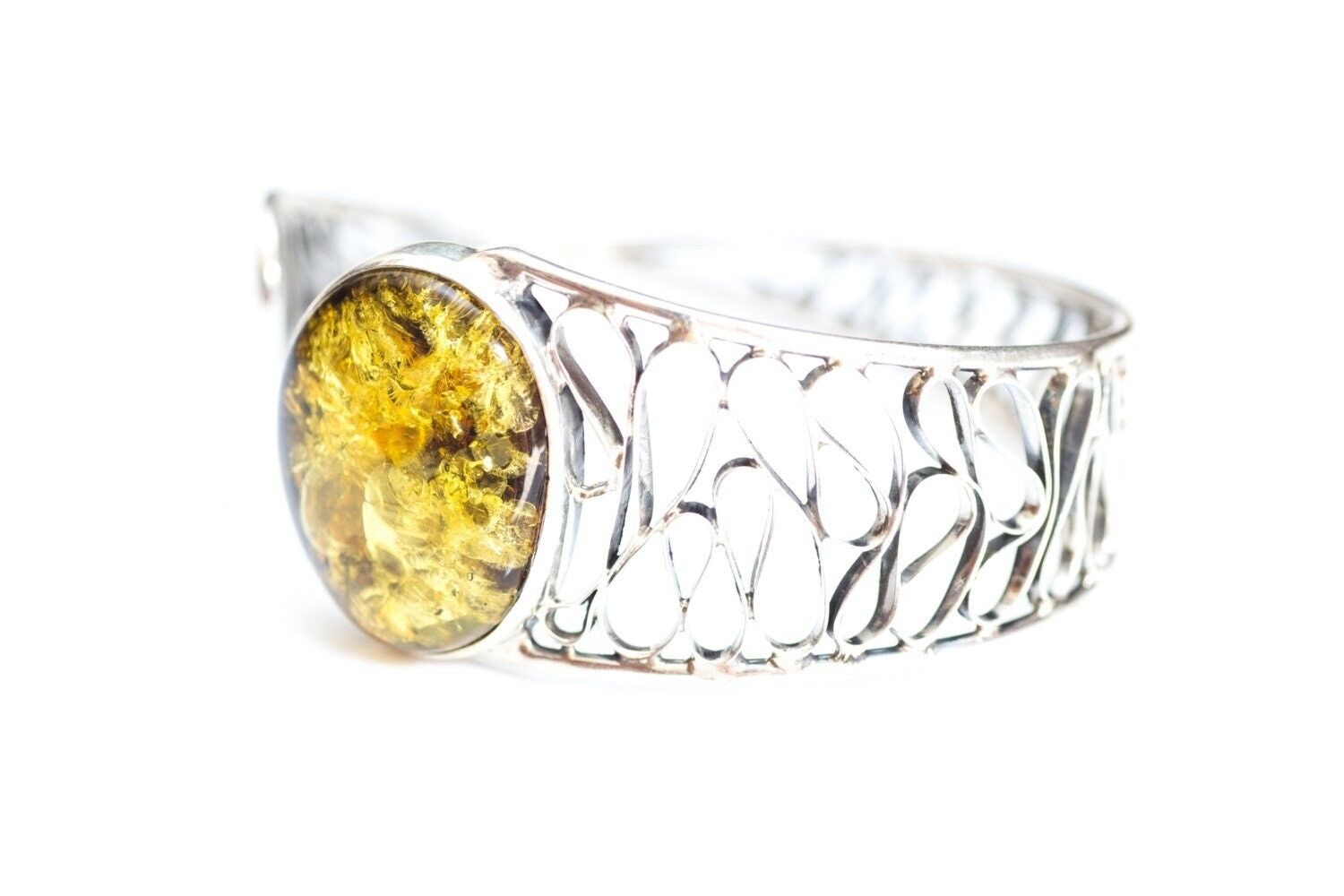 Polsino verde ambra spesso