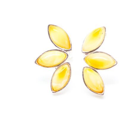 Butterscotch Amber Stud Earrings