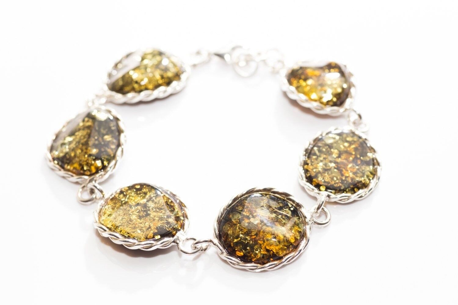 Grande braccialetto di pietra verde