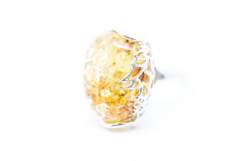 Citrus Large Amber Ring