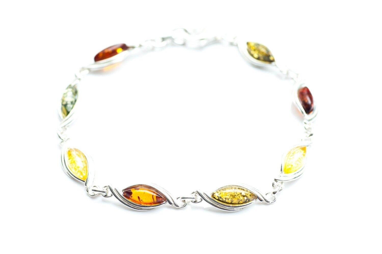 Elegante bracciale in pietra multicolore