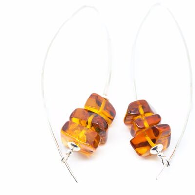 Rock Stack Threader Earrings
