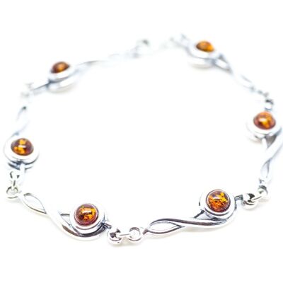 Treble Clef Amber Bracelet