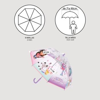 Parapluie pour enfants Gabby's Dollhouse - Manuel 5