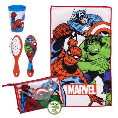 Borsa da toilette per bambini con accessori The Avengers
