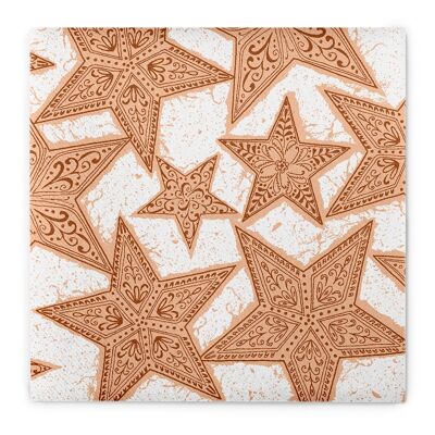 Christmas napkin Gitte in cinnamon from Linclass® Airlaid 40 x 40 cm, 50 pieces