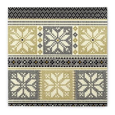 Christmas napkin Chriss in black and gold made of Linclass® Airlaid 40 x 40 cm, 50 pieces