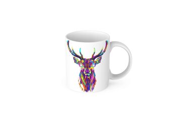 Tasse en céramique de café de thé de cerf aux couleurs vives, tasse de cerf des Highlands, tasse écossaise, Highlands, cadeau écossais 7