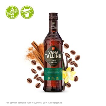 Vana Tallinn Coffee Espresso, végétalien et sans gluten, 35 %, 0,5 L 1