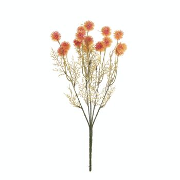 Bouquet de fleurs artificielles Bayberry, longueur de la tige : 38 cm - Orange