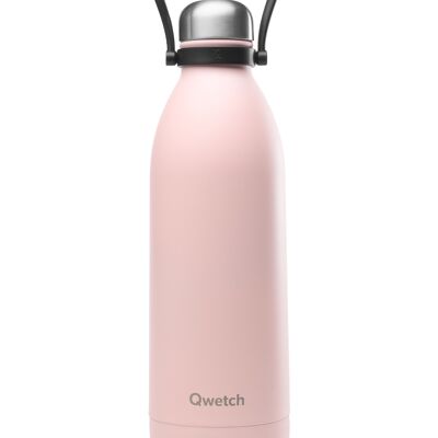 Botella termo rosa pastel con asa - 1500 ml