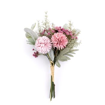 Bouquet de fleurs artificielles de pissenlit, 36 cm de long, 19,5 cm de large