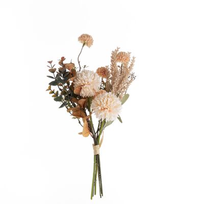 Bouquet di fiori artificiali di tarassaco e peonia, lungo 36 cm, largo 18 cm