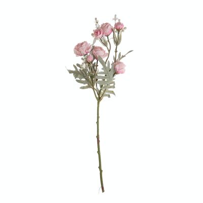 Ramo di rosa fiorito, lunghezza: 56cm - Rosa