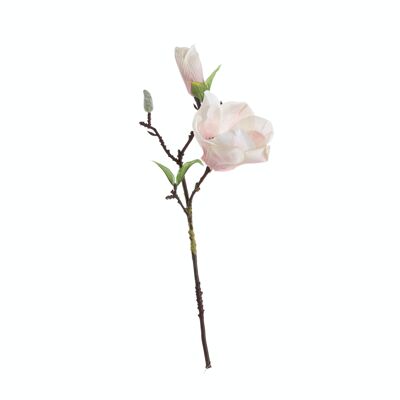 Branche de Magnolia, longueur : 37cm - Rose clair